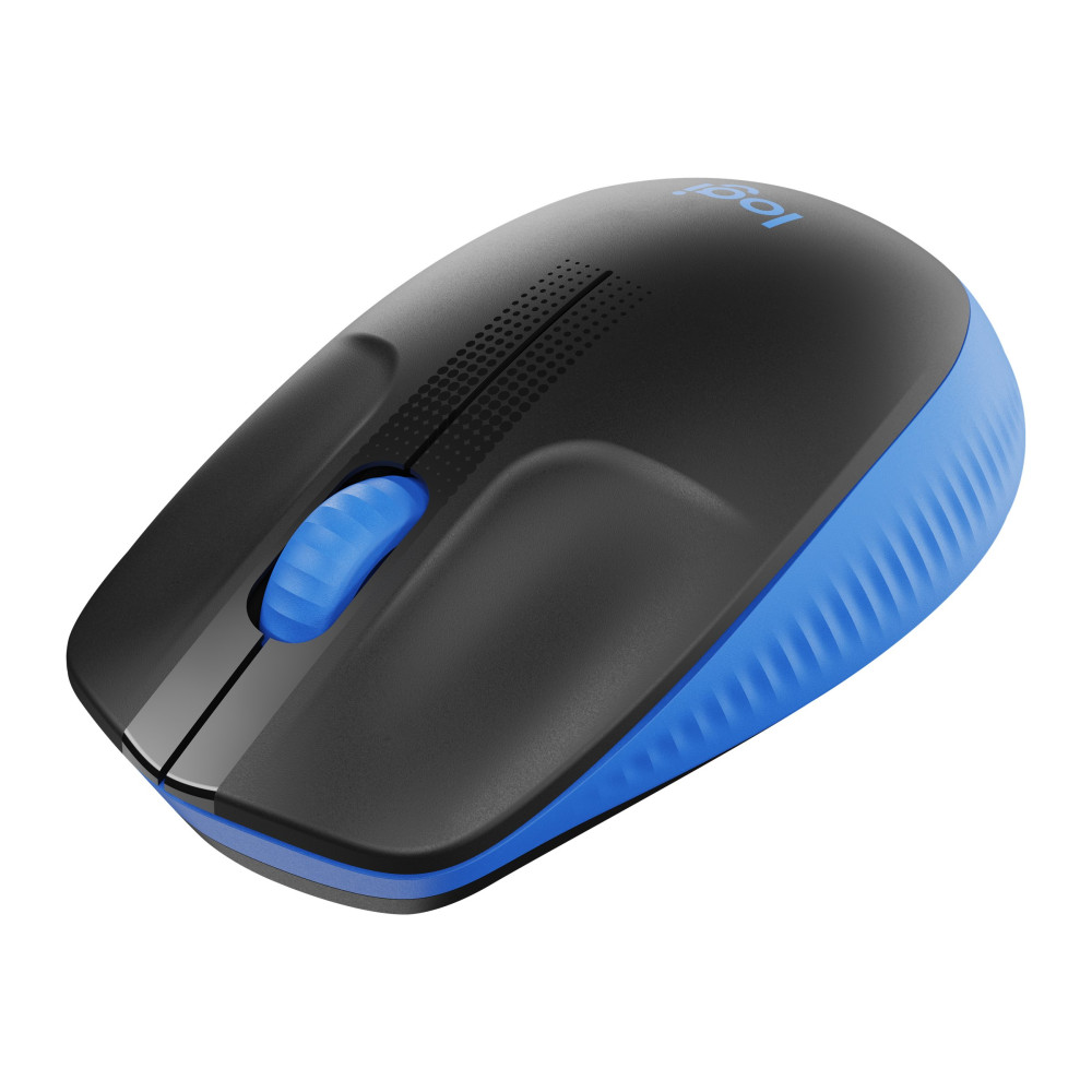 Produktbild för Logitech M190 - mus - blå