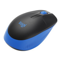 Produktbild för Logitech M190 - mus - blå