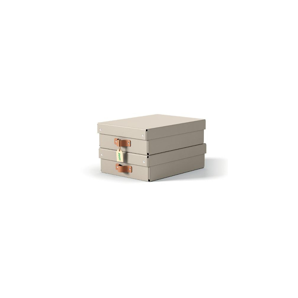 Produktbild för Förvaringslåda Leitz Puro 8L beige 2/fp