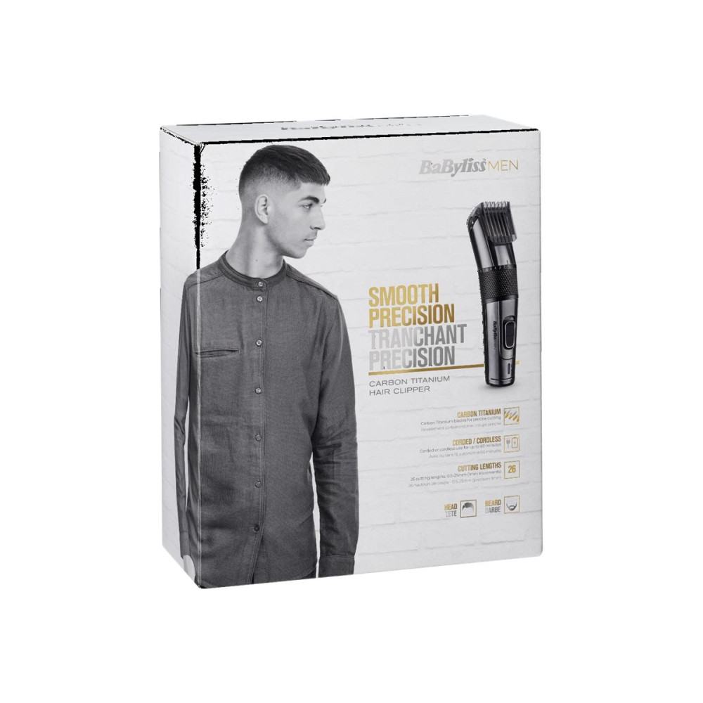 Produktbild för BaByliss Men E978E - hårtrimmare - med precisionstrimmer