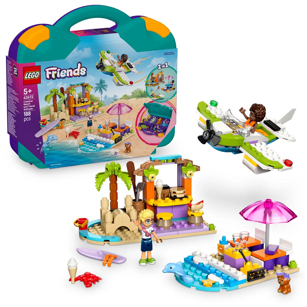 Produktbild för LEGO® Friends 42672 Creative Beach And Travel Suitcase