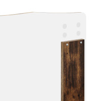 Produktbild för Förvaringssäng med låda Rökt ek 160 x 200 cm Konstruerat trä