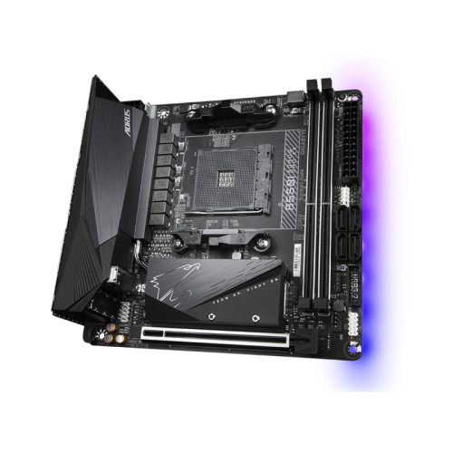 Gigabyte Technology Gigabyte B550I AORUS PRO AX - 1.0 - moderkort - mini ITX - Socket AM4 - AMD B550