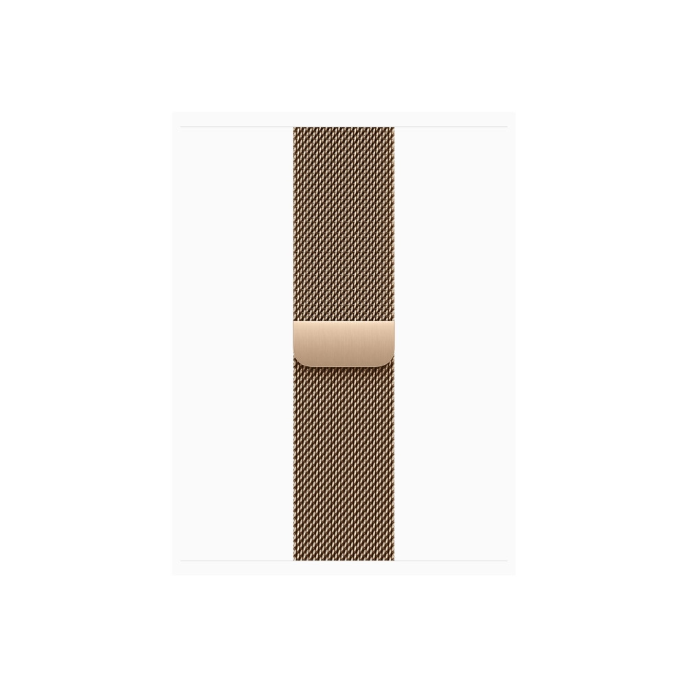 Produktbild för Apple Watch Series 11 (GPS + Cellular) - guld titan - smart klocka med milanesisk loop - guld - 64 GB