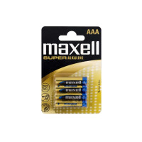 Produktbild för Maxell Super Alkaline LR03 batteri - 4 x AAA - alkaliskt