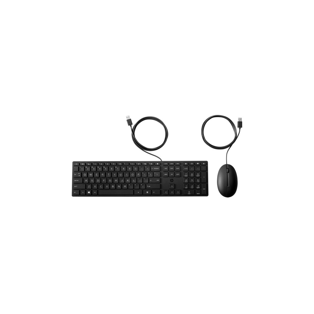 Produktbild för HP Desktop 320MK - sats med tangentbord och mus full size - QWERTY - hela norden Inmatningsenhet