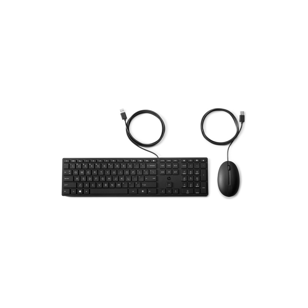 Produktbild för HP Desktop 320MK - sats med tangentbord och mus full size - QWERTY - hela norden Inmatningsenhet