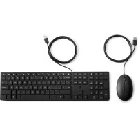 Produktbild för HP Desktop 320MK - sats med tangentbord och mus full size - QWERTY - hela norden Inmatningsenhet