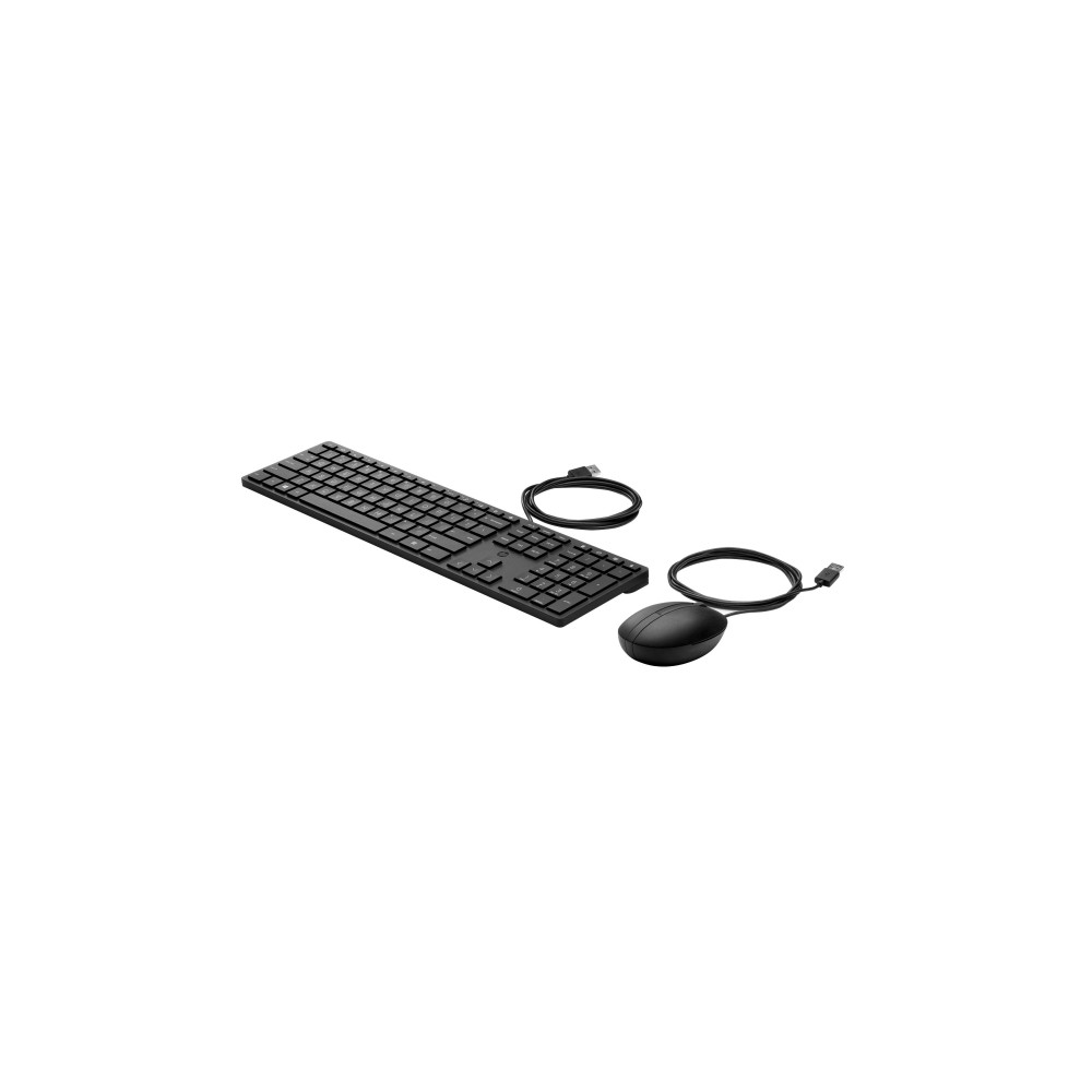 Produktbild för HP Desktop 320MK - sats med tangentbord och mus full size - QWERTY - hela norden Inmatningsenhet