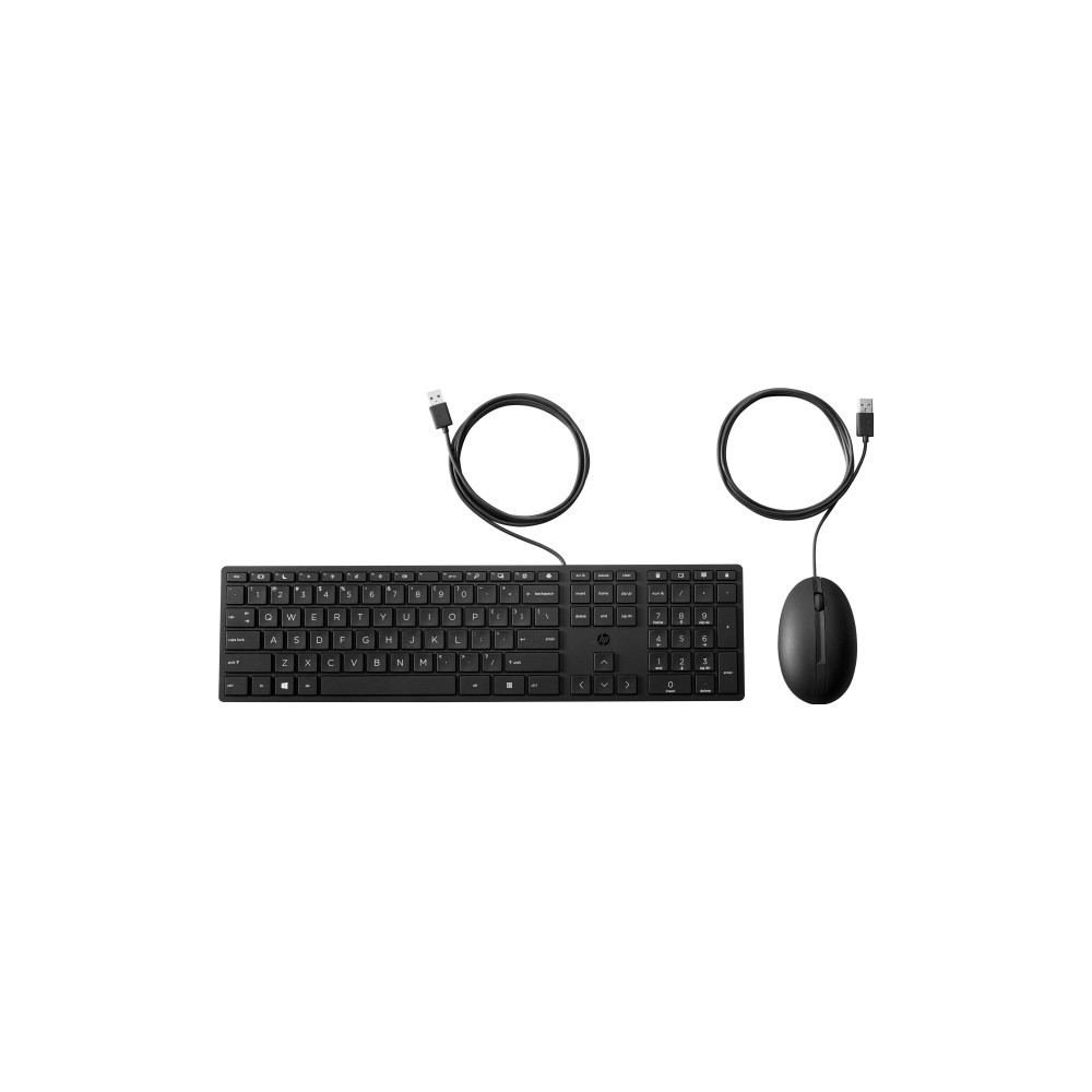 Produktbild för HP Desktop 320MK - sats med tangentbord och mus full size - QWERTY - hela norden Inmatningsenhet
