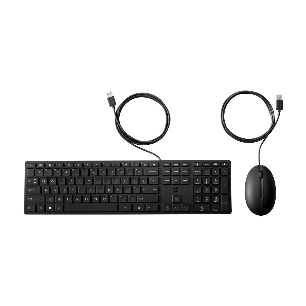 Produktbild för HP Desktop 320MK - sats med tangentbord och mus full size - QWERTY - hela norden Inmatningsenhet