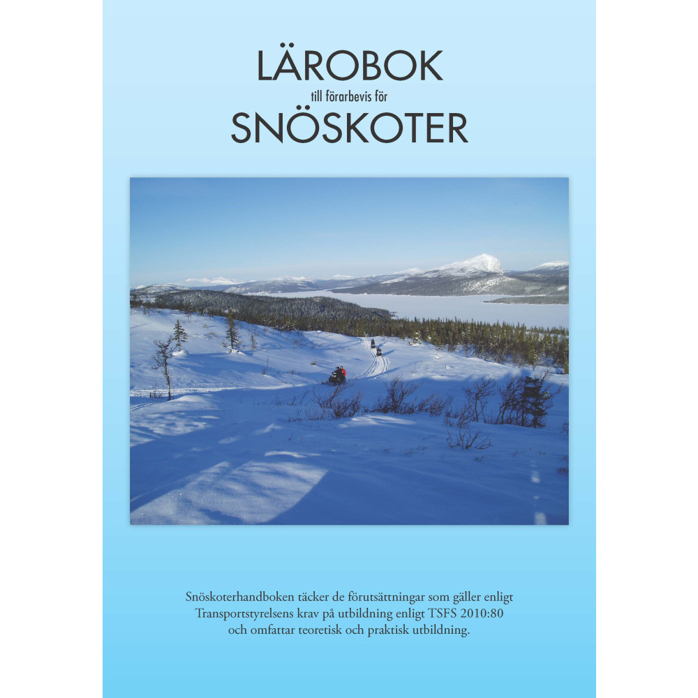 Produktbild för Lärobok till förarbevis för snöskoter (häftad)