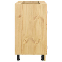 Produktbild för Skåp SKI HonungsBrun 80 x 46 x 81 cm Massiv furu