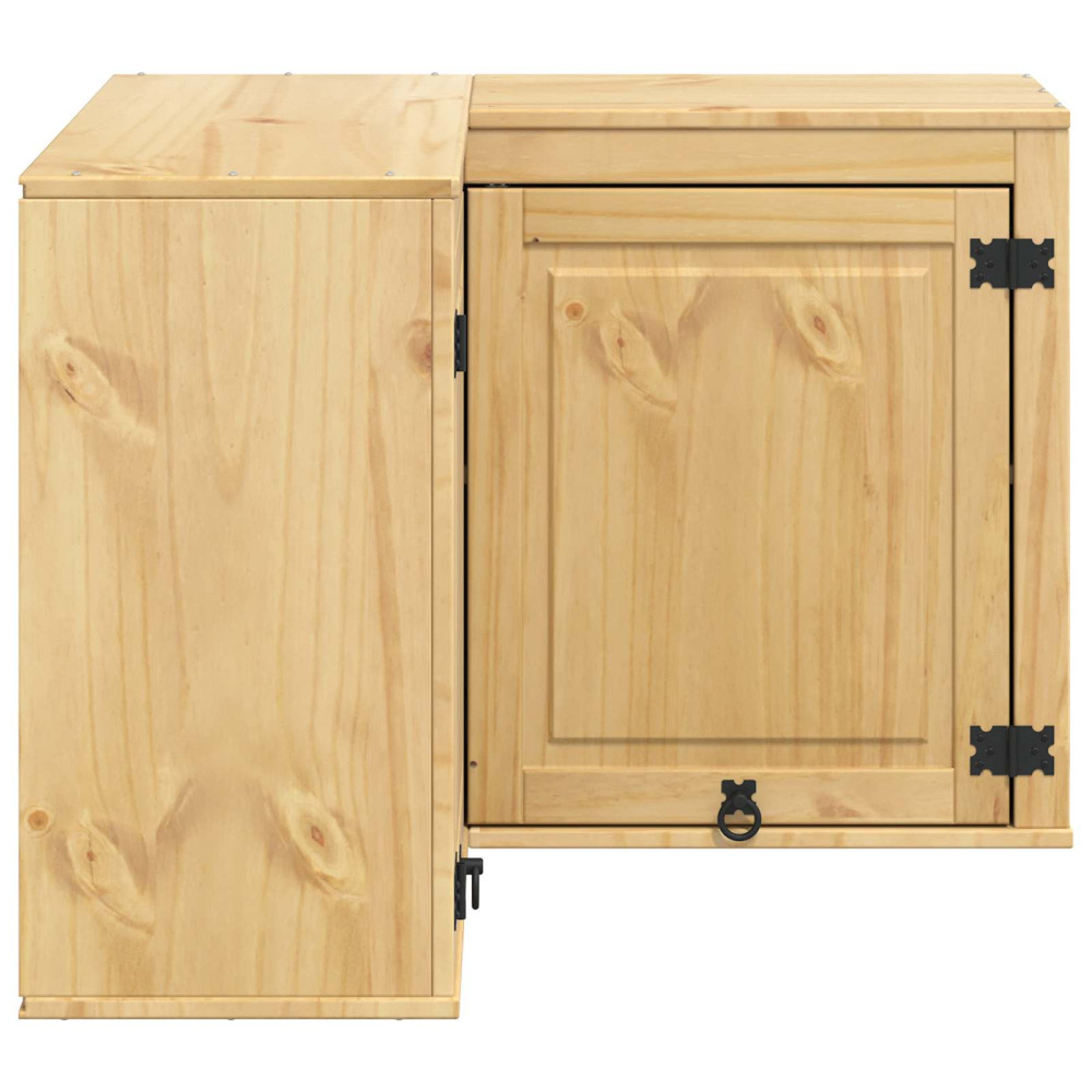 Produktbild för Skåp SKI HonungsBrun 80 x 80 x 60 cm Massiv furu