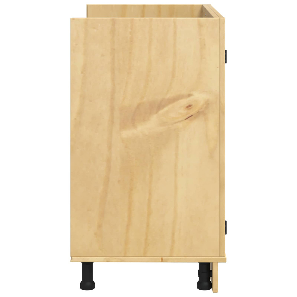 Produktbild för Skåp SKI HonungsBrun 80 x 46 x 81 cm Massiv furu