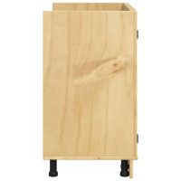Produktbild för Skåp SKI HonungsBrun 80 x 46 x 81 cm Massiv furu