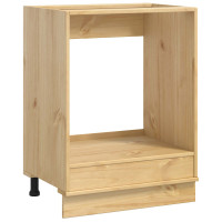 Produktbild för Skåp SKI HonungsBrun 60 x 46 x 81 cm Massiv furu
