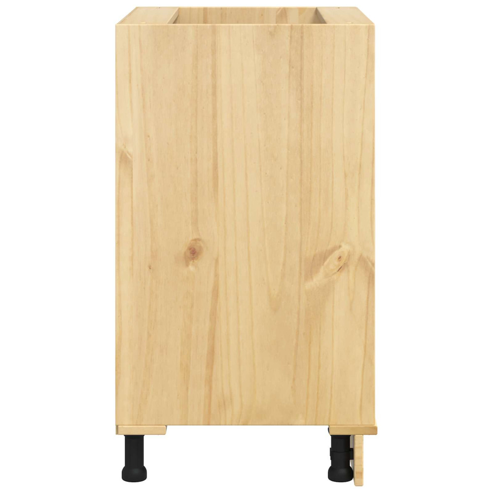 Produktbild för Skåp SKI HonungsBrun 60 x 46 x 81 cm Massiv furu