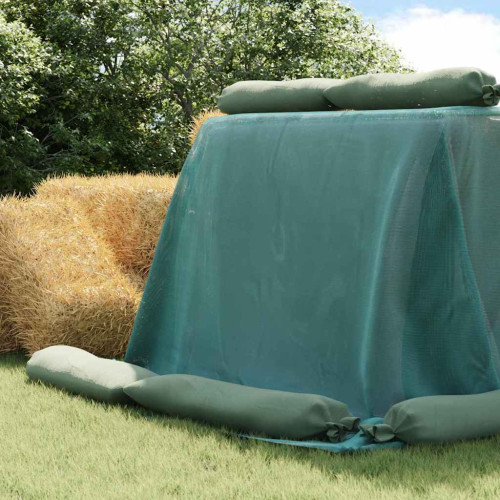 vidaXL Siloskydd Grön 10 x 5 m HDPE