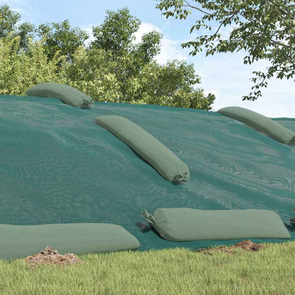 Produktbild för Siloskydd Grön 12 x 5 m HDPE