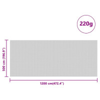 Produktbild för Siloskydd Grön 12 x 5 m HDPE