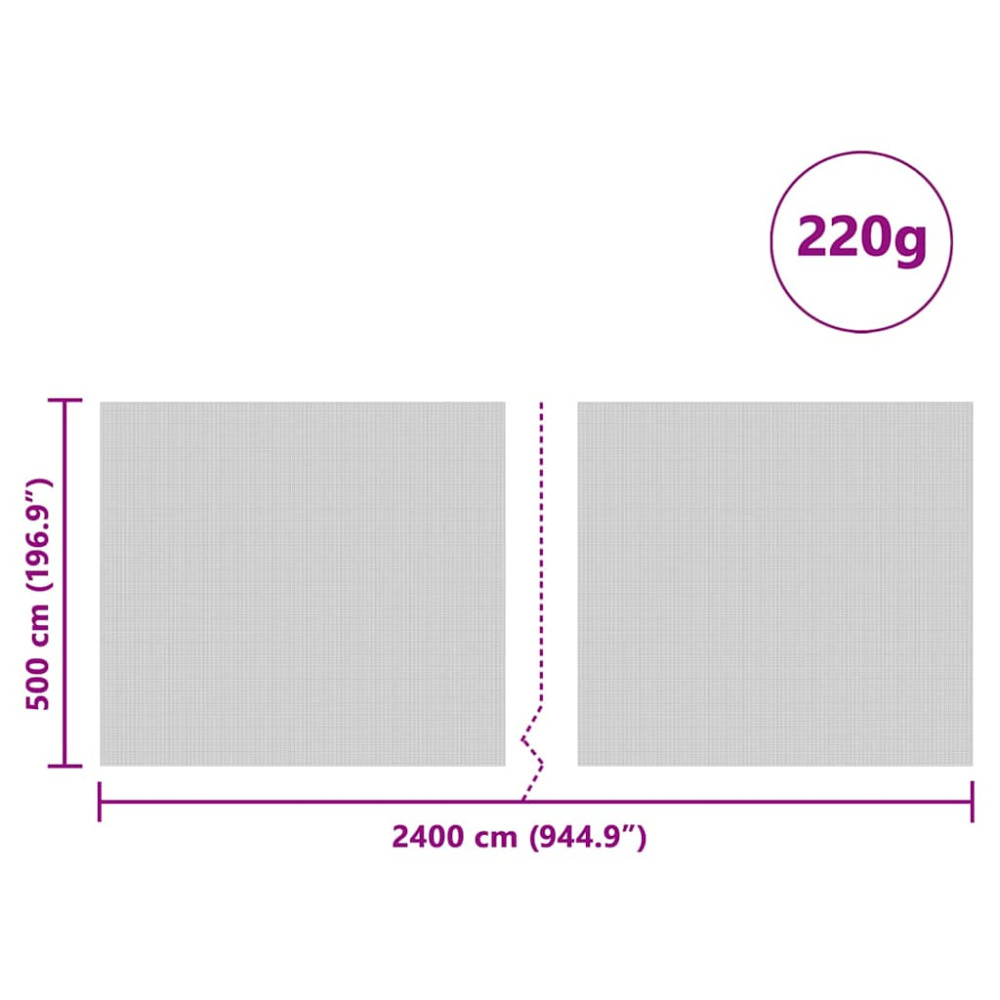 Produktbild för Siloskydd Grön 24 x 5 m HDPE