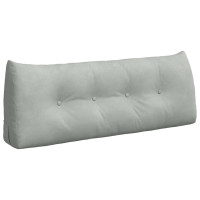 Produktbild för Ryggkudde Ljusgrå 120 x 24 x 50 cm Sammet