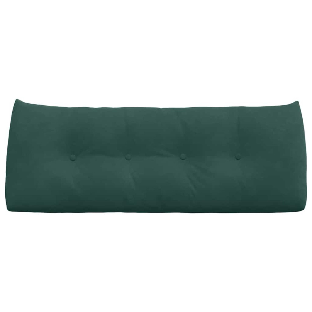 Produktbild för Ryggkudde Mörkgrön 120 x 24 x 50 cm Sammet