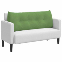 Produktbild för Ryggkudde Ljusgrön 120 x 24 x 50 cm Sammet