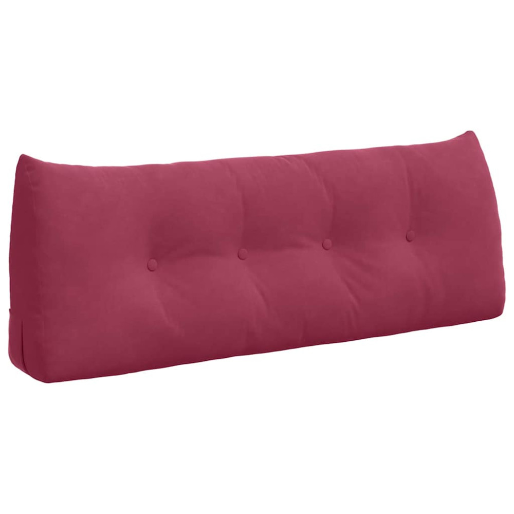 Produktbild för Ryggkudde Vinröd 120 x 24 x 50 cm Sammet
