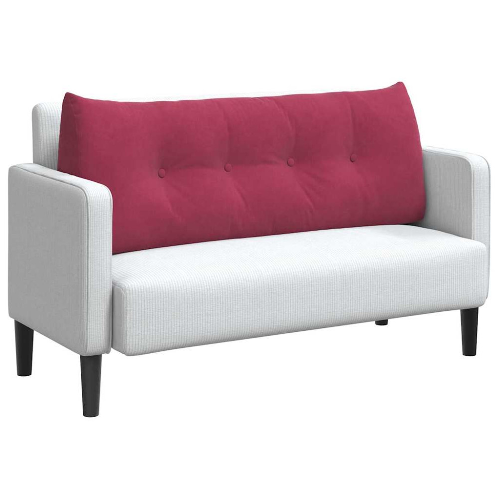 Produktbild för Ryggkudde Vinröd 120 x 24 x 50 cm Sammet