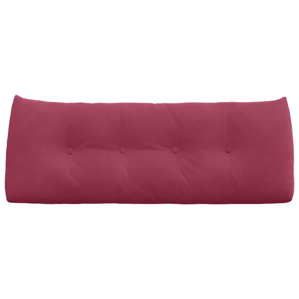Produktbild för Ryggkudde Vinröd 120 x 24 x 50 cm Sammet
