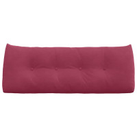 Produktbild för Ryggkudde Vinröd 120 x 24 x 50 cm Sammet