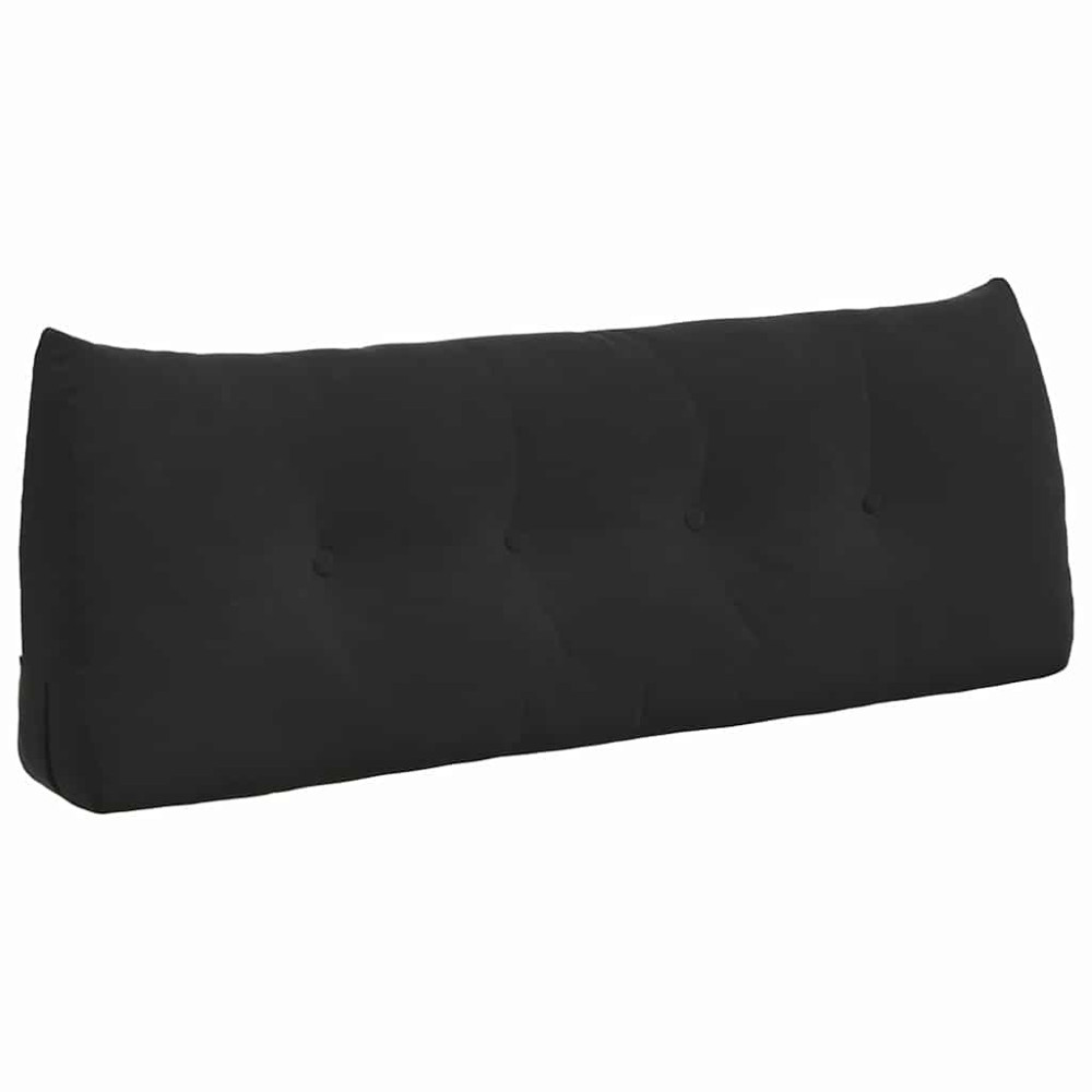 Produktbild för Ryggkudde Svart 120 x 24 x 50 cm Sammet