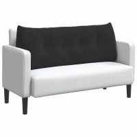 Produktbild för Ryggkudde Svart 120 x 24 x 50 cm Sammet