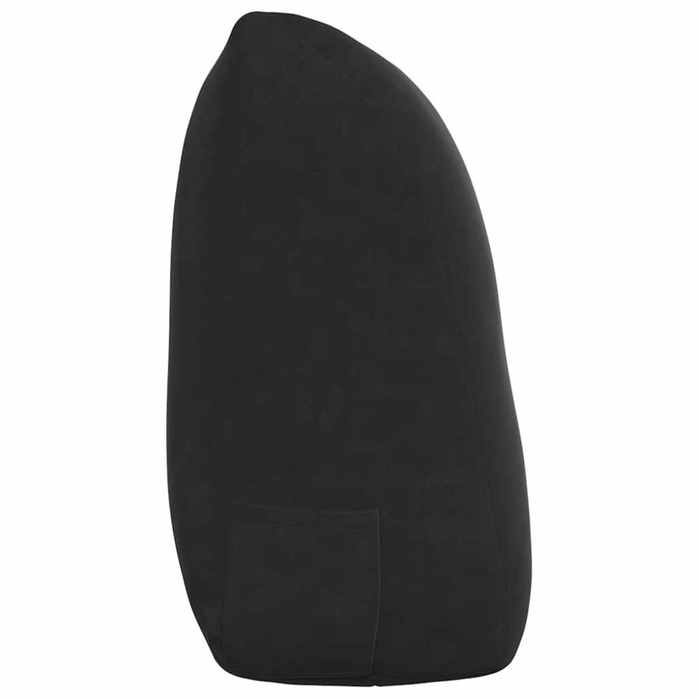Produktbild för Ryggkudde Svart 120 x 24 x 50 cm Sammet