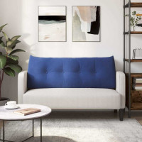 Produktbild för Ryggkudde Polisblå 120 x 24 x 50 cm Sammet