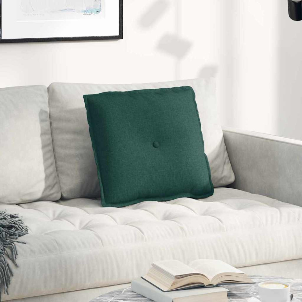 Produktbild för Ryggkudde Mörkgrön 50 x 19 x 45 cm tyg