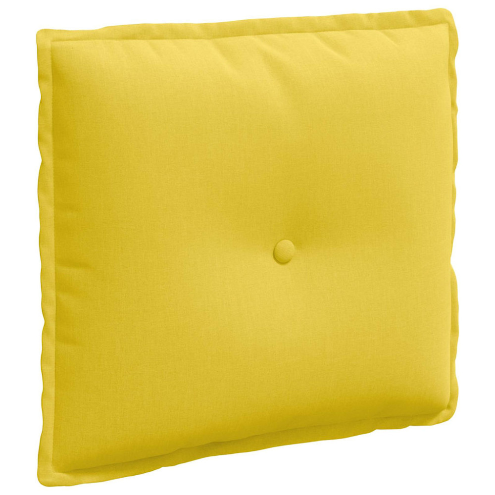 Produktbild för Ryggkudde Ljusgul 50 x 19 x 45 cm tyg