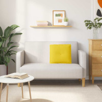 Produktbild för Ryggkudde Ljusgul 50 x 19 x 45 cm tyg