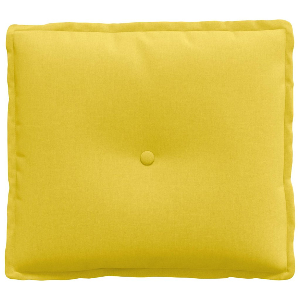 Produktbild för Ryggkudde Ljusgul 50 x 19 x 45 cm tyg