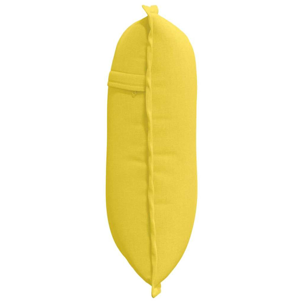 Produktbild för Ryggkudde Ljusgul 50 x 19 x 45 cm tyg