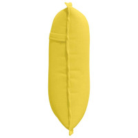 Produktbild för Ryggkudde Ljusgul 50 x 19 x 45 cm tyg