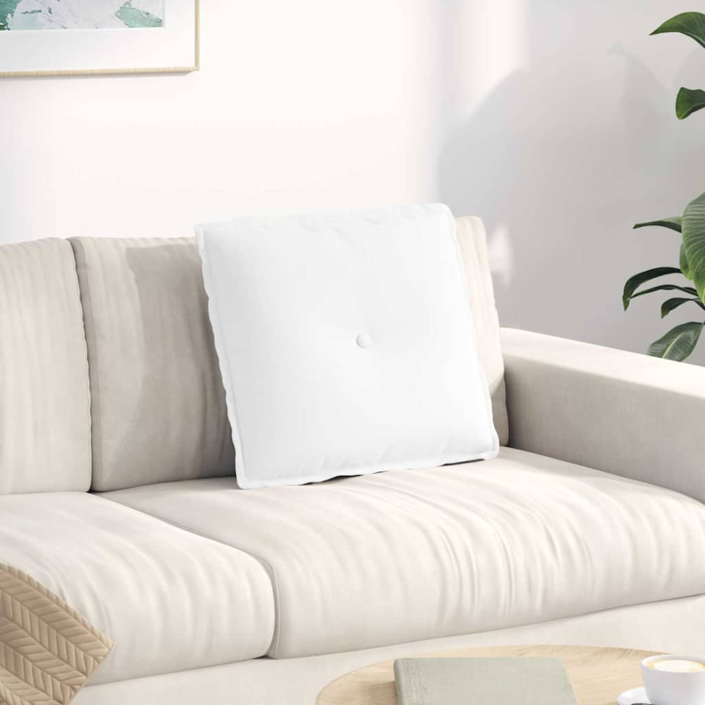 Produktbild för Ryggkudde Vit 50 x 19 x 45 cm tyg