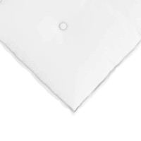 Produktbild för Ryggkudde Vit 50 x 19 x 45 cm tyg