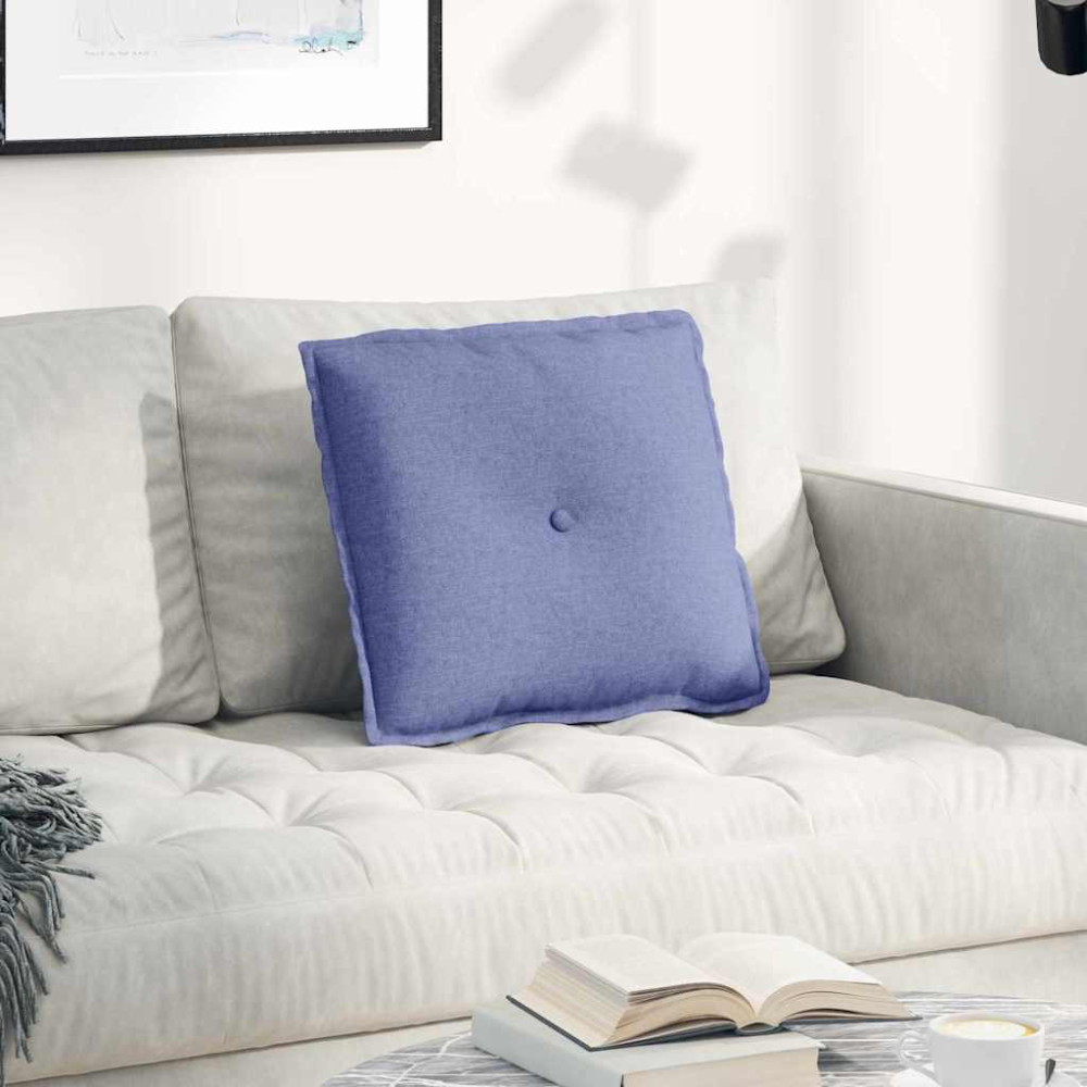 Produktbild för Ryggkudde Jeansblå 50 x 19 x 45 cm tyg