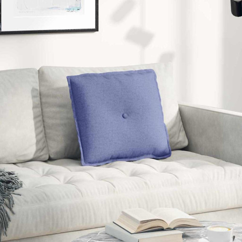 vidaXL Ryggkudde Jeansblå 50 x 19 x 45 cm tyg