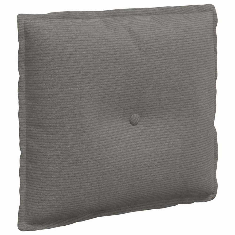 Produktbild för Ryggkudde Ljusgrå 50 x 45 cm Kordread tyg