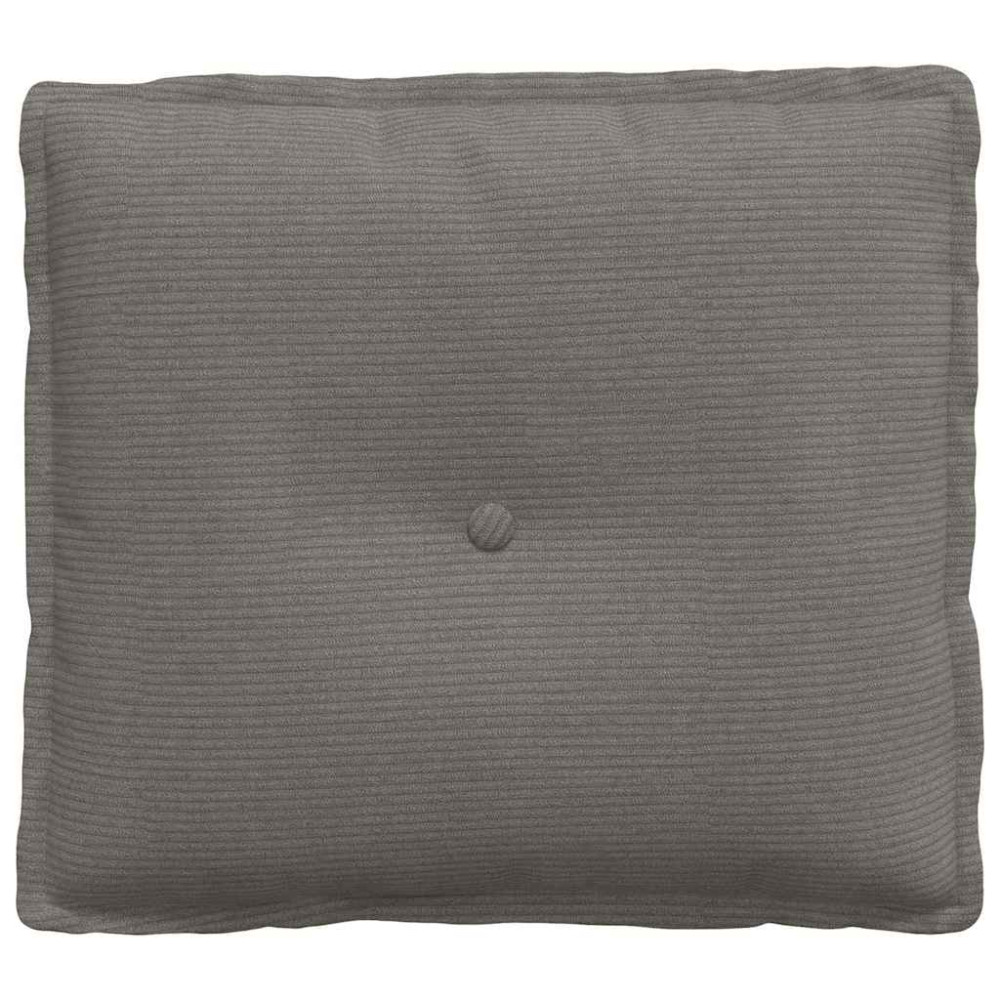Produktbild för Ryggkudde Ljusgrå 50 x 45 cm Kordread tyg