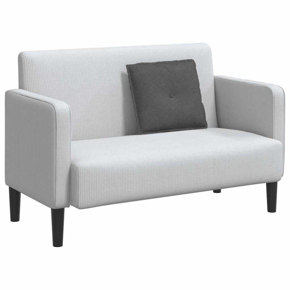 Produktbild för Ryggkudde Mörkgrå 50 x 45 cm Kordread tyg